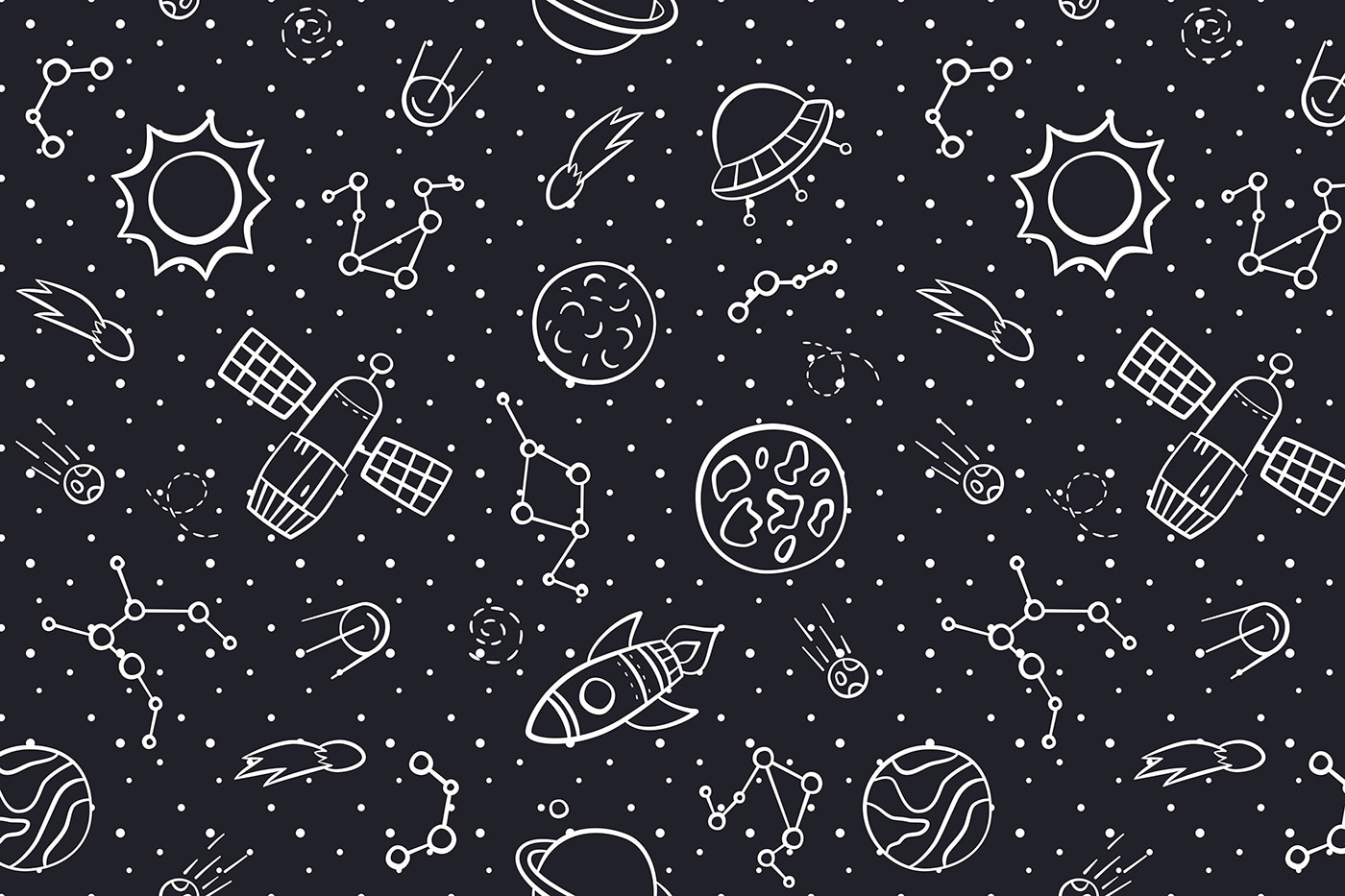 A pattern of space objects