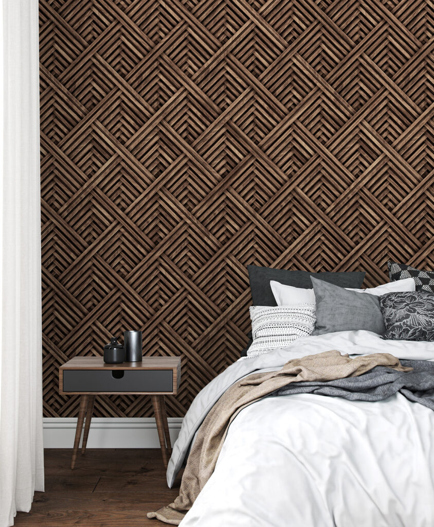 Textured woven pattern in earthy tones
