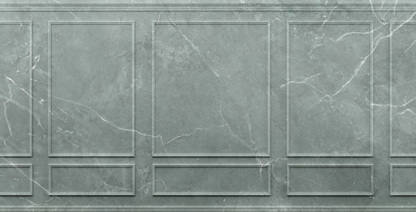 Grey stone wall with square designs Grey stone wall with square designs