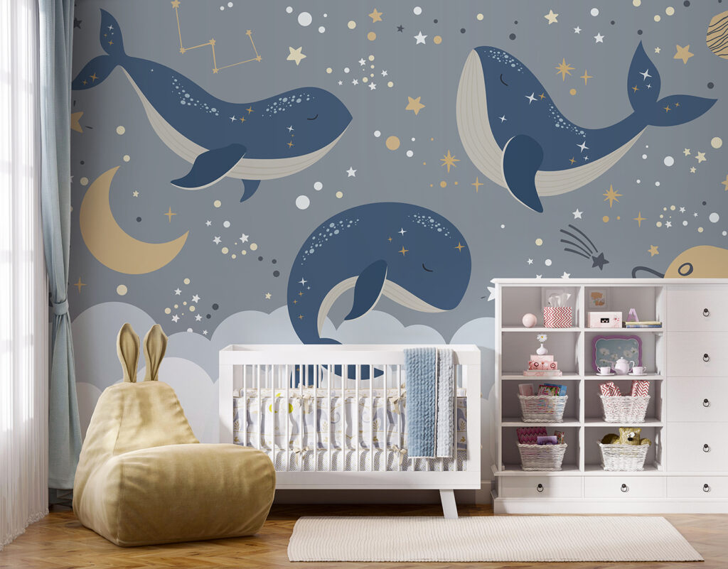 Group of whales in the sky Group of whales in the sky