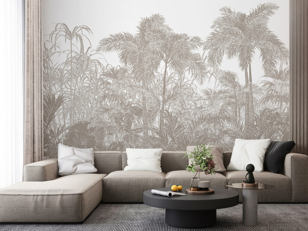 A group of palm trees A group of palm trees