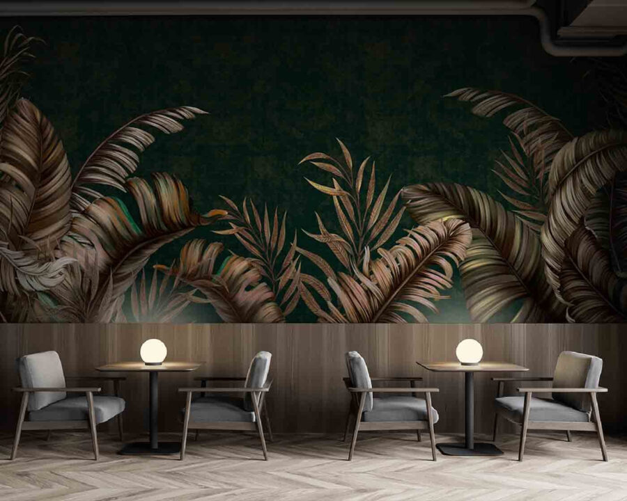 Tropical leaves on a rich backdrop Tropical leaves on a rich backdrop