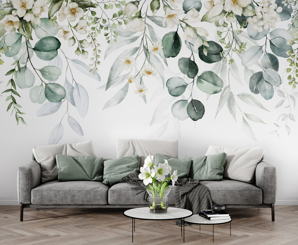Delicate floral watercolor arrangement
