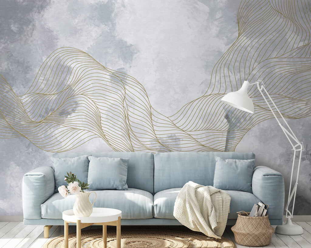 Elegant waves on textured background Elegant waves on textured background