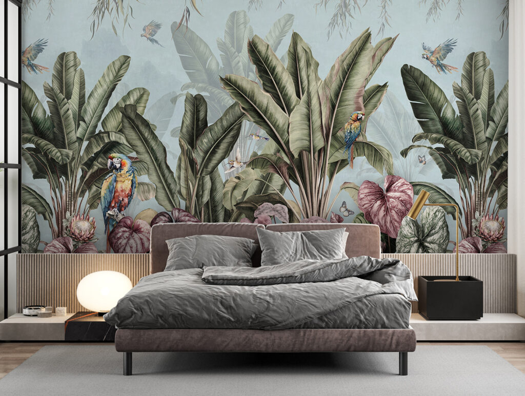Шпалери з тропічними рослинами та птахами u96259pib1 1024x773 - Шпалери з тропічними рослинами та птахами - tegory