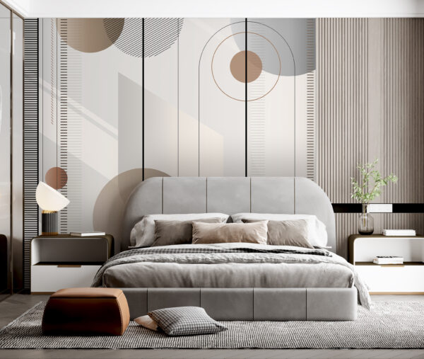 Abstract geometric shapes in soft tones Abstract geometric shapes in soft tones