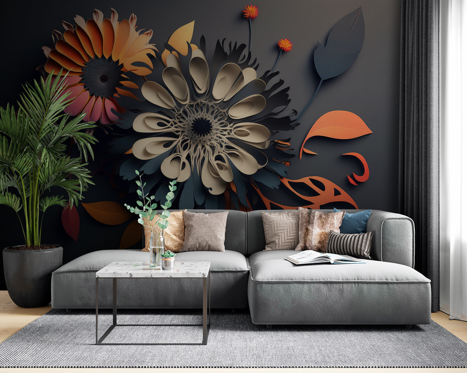 Вирізані з паперу квіти u94976pig53m - Вирізані з паперу квіти - tegory