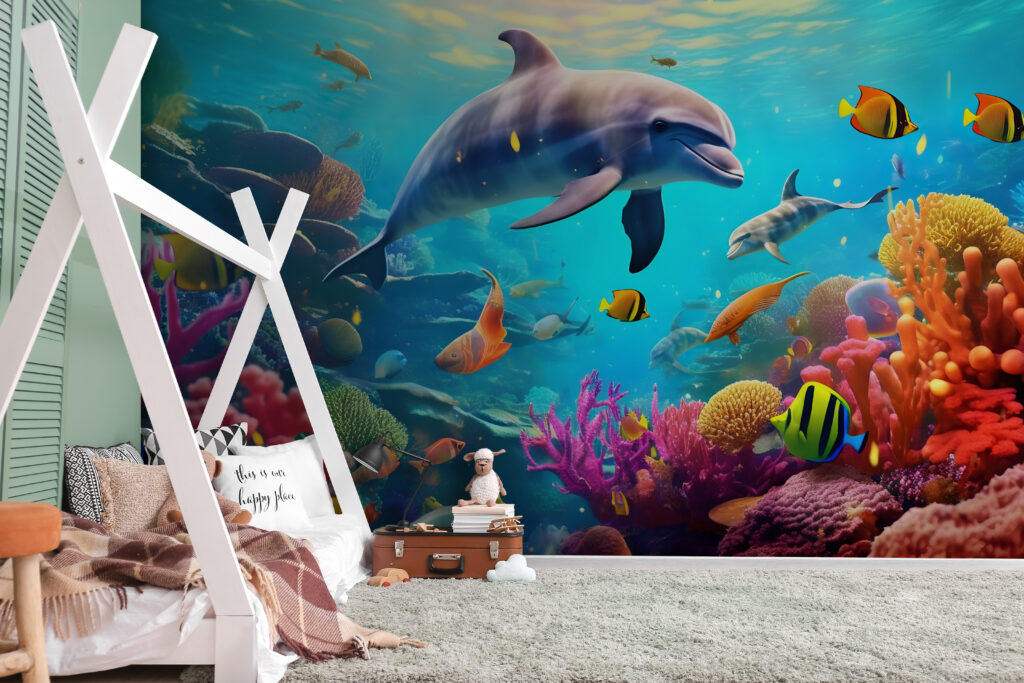 Плавання дельфіна в кораловому рифі u94773pir1m 1024x683 - Плавання дельфіна в кораловому рифі - tegory