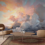 Фотошпалери Різнокольорові хмари в небі