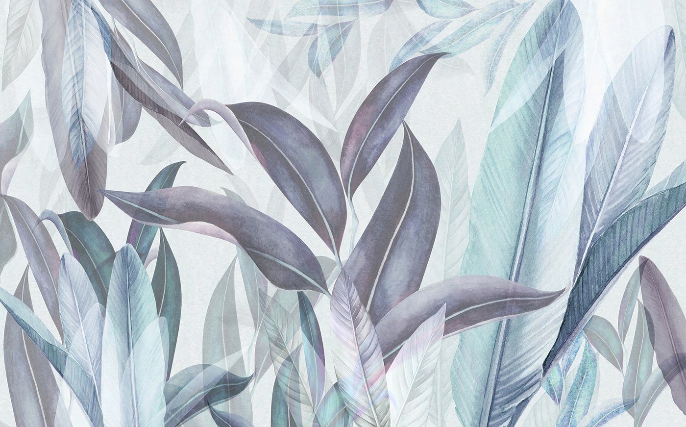 Elegant leaves in soft hues Elegant leaves in soft hues