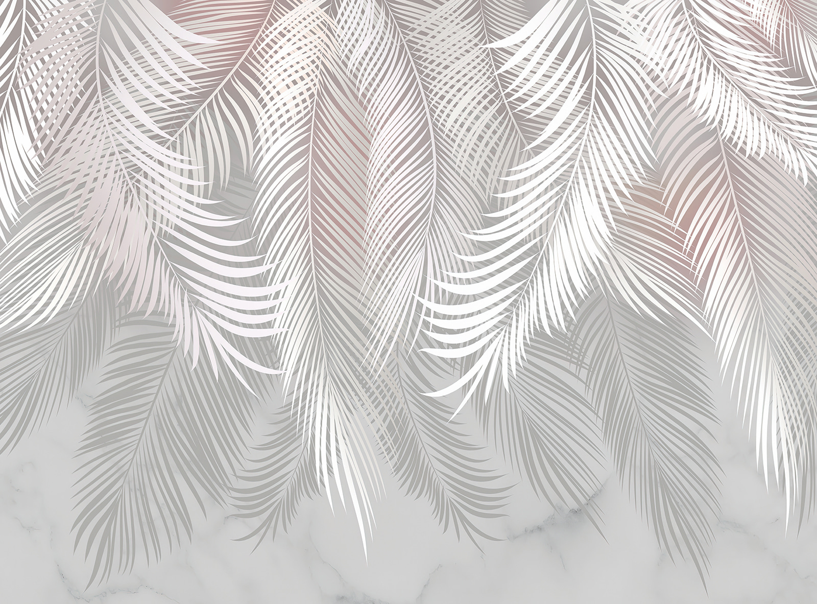 White feathers on a marble surface White feathers on a marble surface