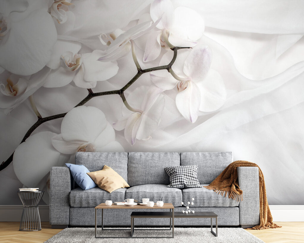 Білі орхідеї на білій тканині u94056pig54 1024x819 - Білі орхідеї на білій тканині - tegory