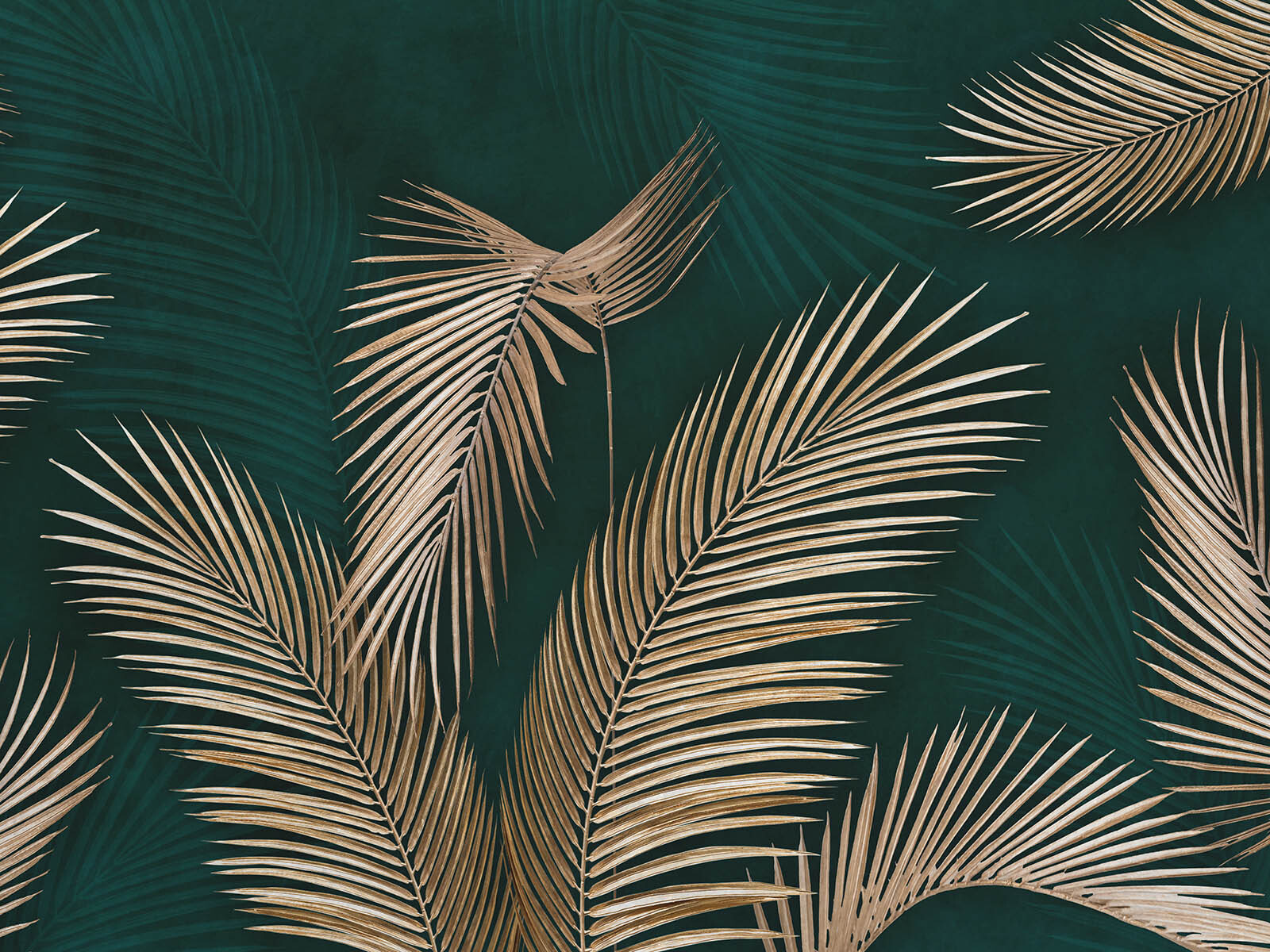 Palm leaves in elegant hues