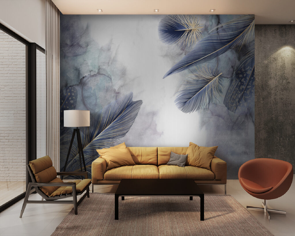 Ethereal Feathers Dance on Mist