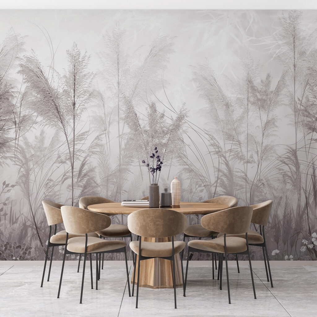 A field of grass with flowers