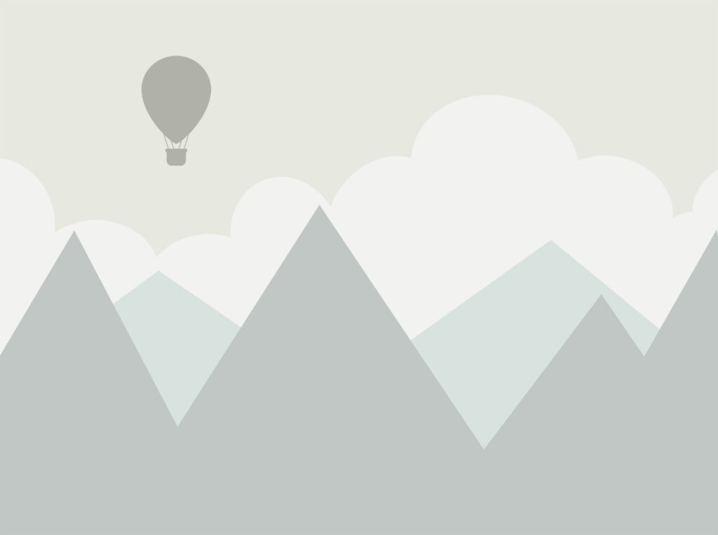 Hot air balloon in the sky