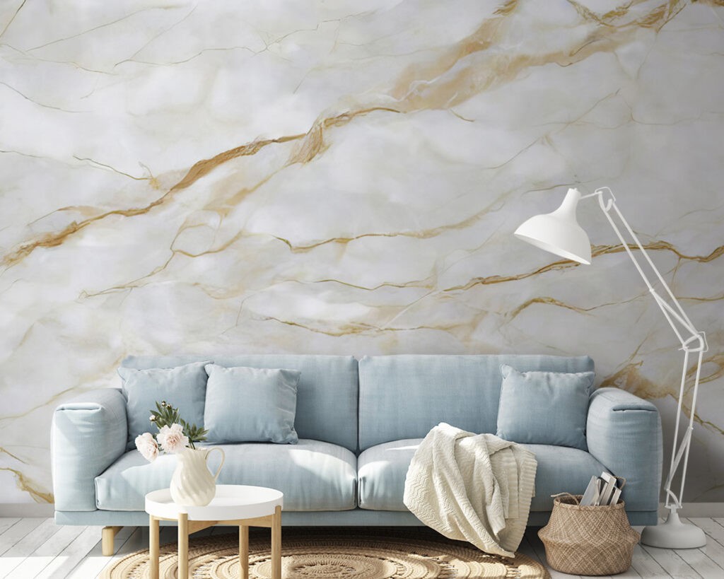 Sleek marble with elegant veins