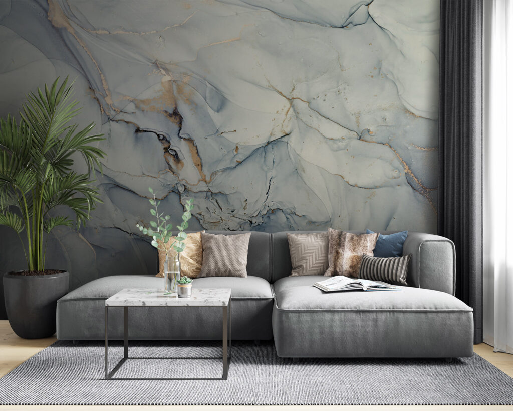 Soft hues in fluid abstract art