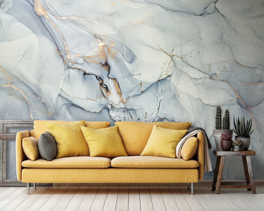 Soft hues in fluid abstract art