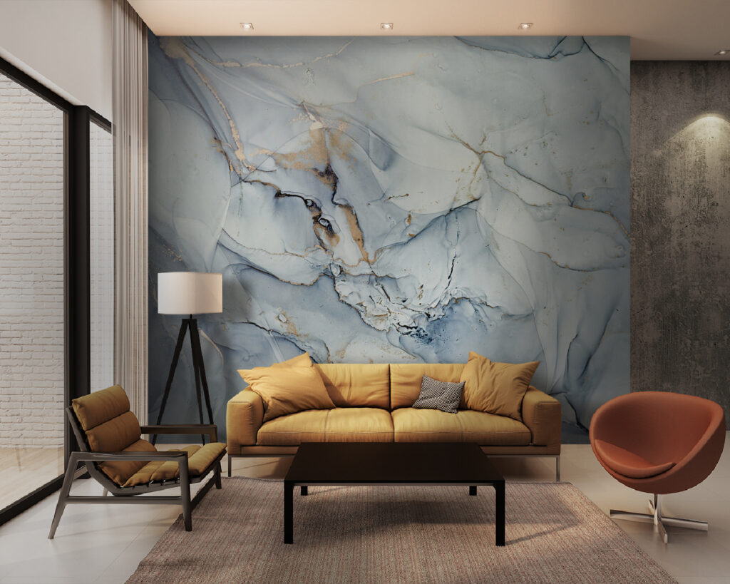 Soft hues in fluid abstract art