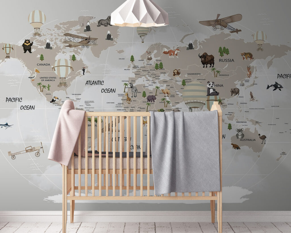 Карта світу з тваринами u93386pir142 1024x819 - Карта світу з тваринами - tegory