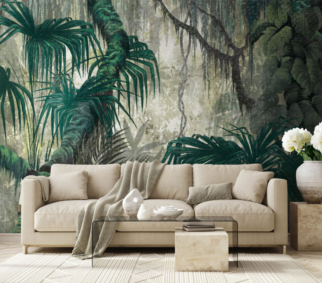 Painting of a forest