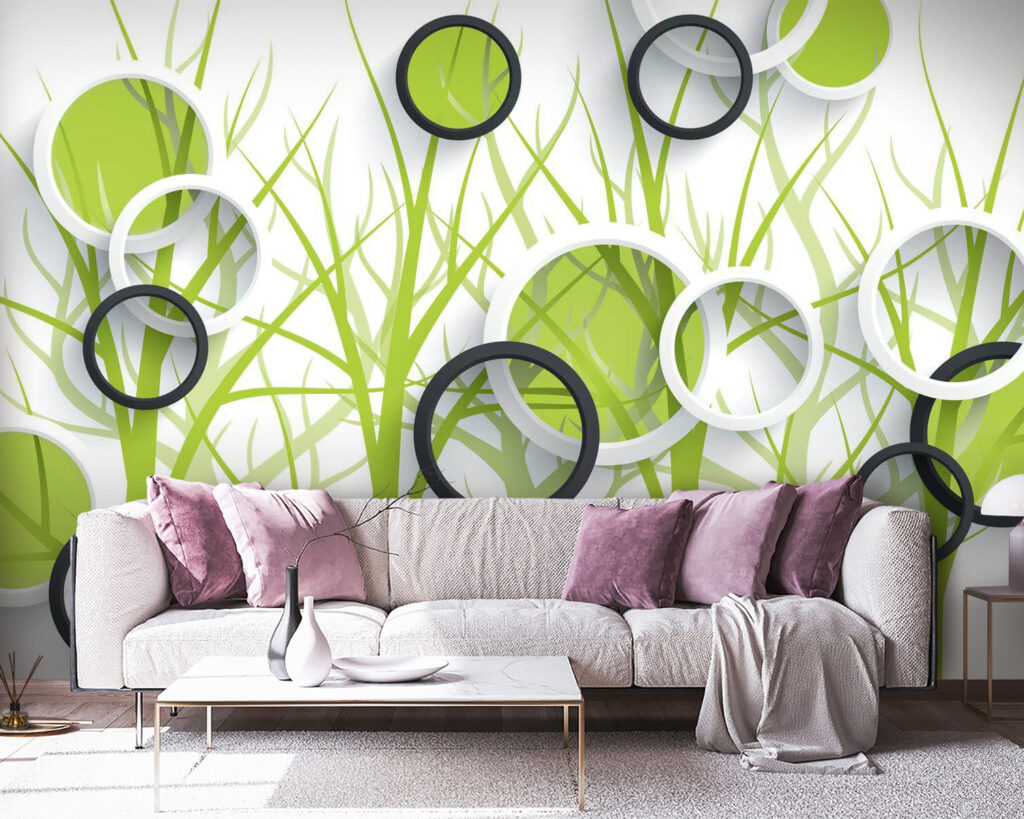 u78082pig38 1024x819 - Шпалери з колами та деревами - tegory