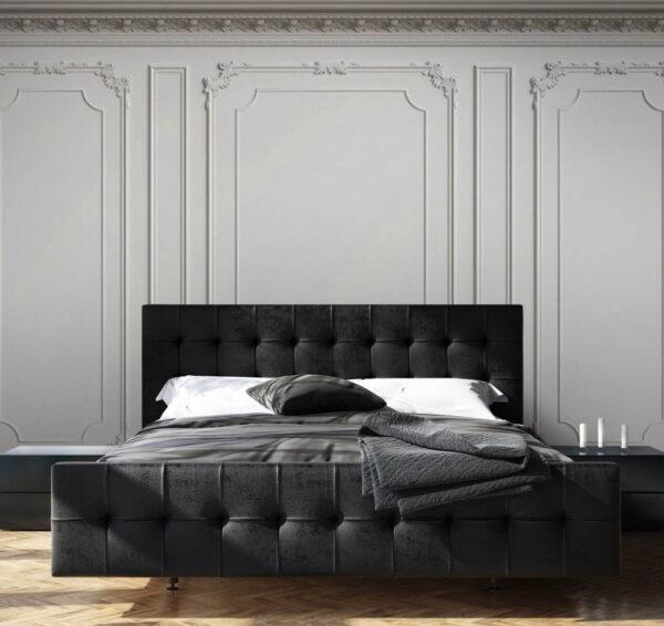 White wall with molding