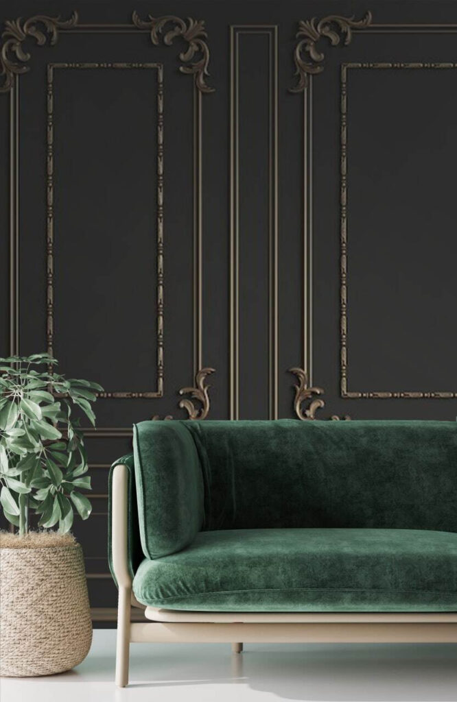u72614pig1m 666x1024 - Елегантний витіюватий дизайн стін у темних тонах - tegory