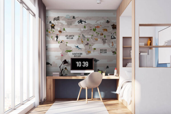 u72580pir2 600x400 - Карта світу з тваринами - tegory