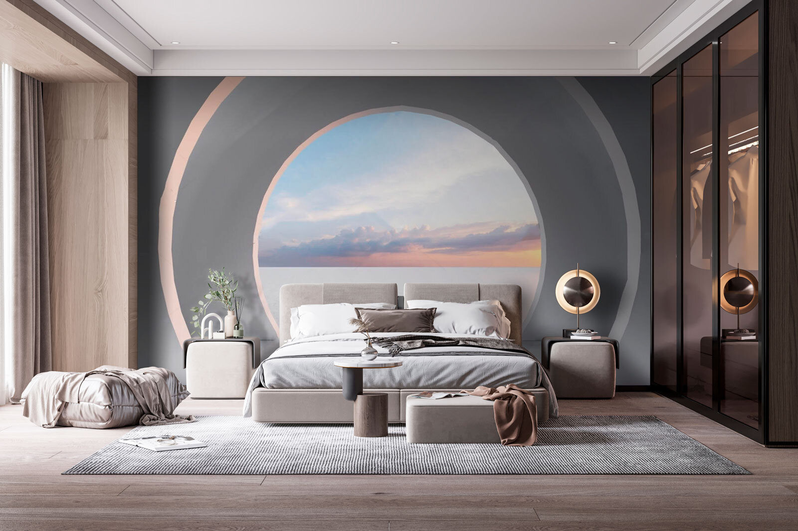 u72282pib1m - Біла кімната з круглим дверним отвором - tegory