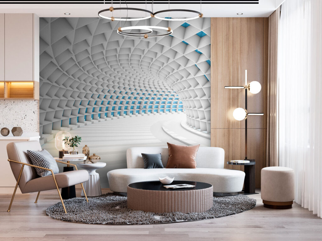 u72280pig1 1024x768 - Білий тунель з синіми квадратами - tegory