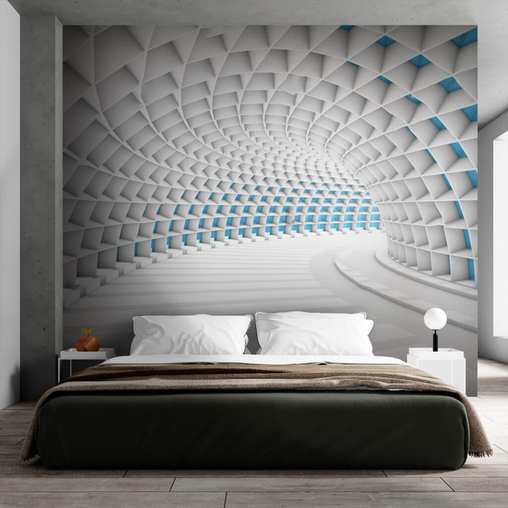 u72280pib1m 1024x1024 - Білий тунель з синіми квадратами - tegory