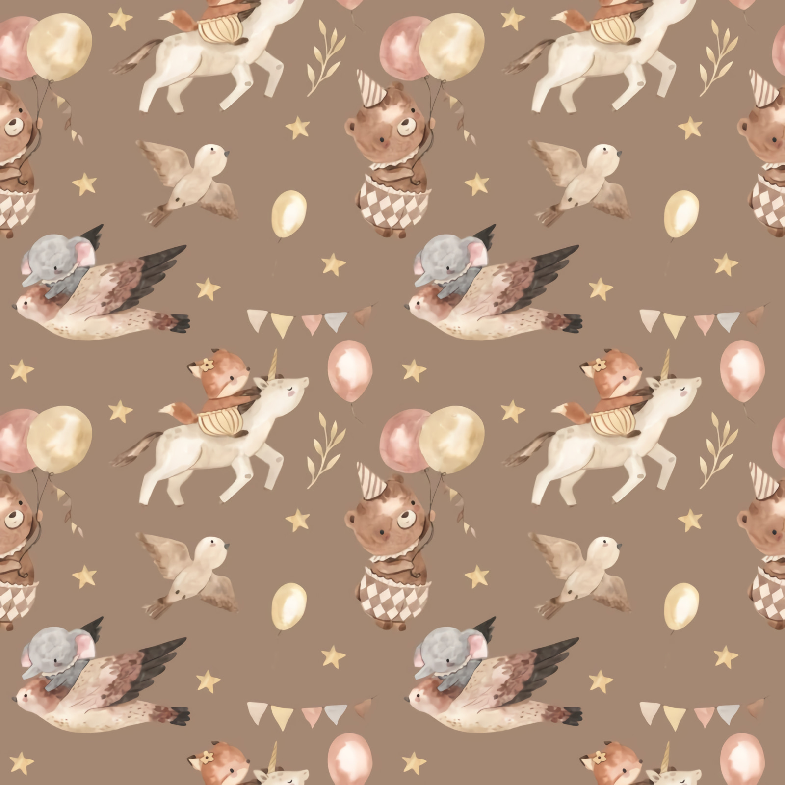 u72098p - Візерунок тварин і повітряних кульок - tegory