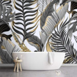 Фотошпалери Візерунок листя та квітів