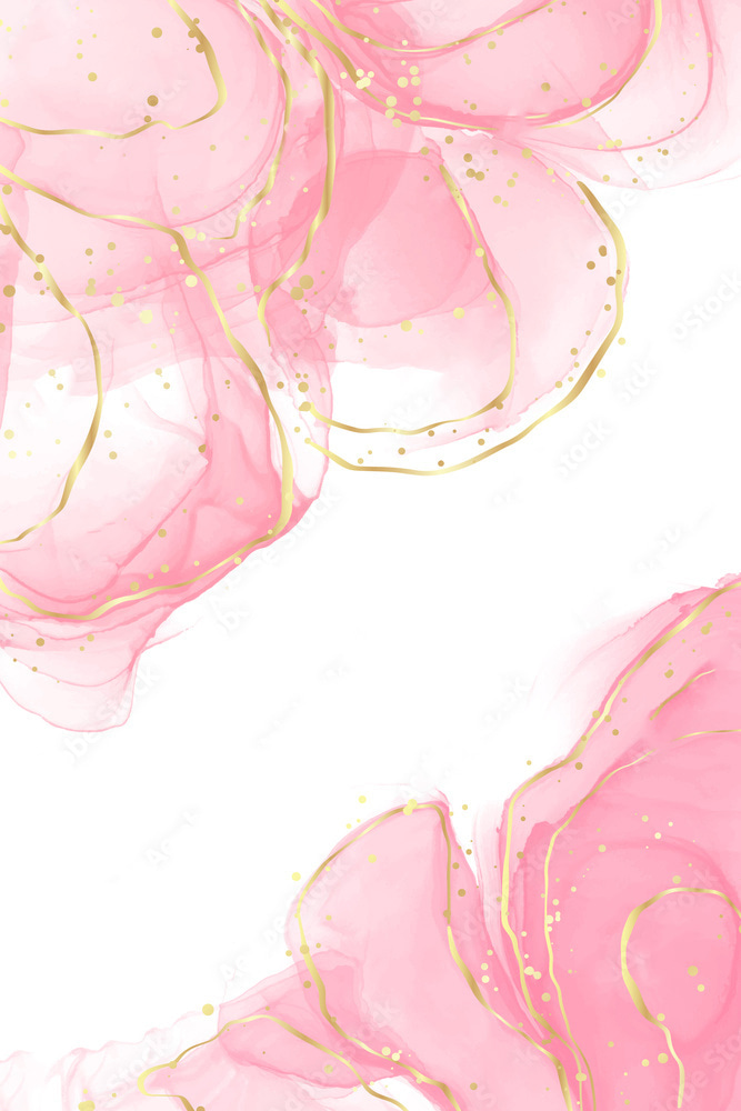 Pink swirls with speckled accents
