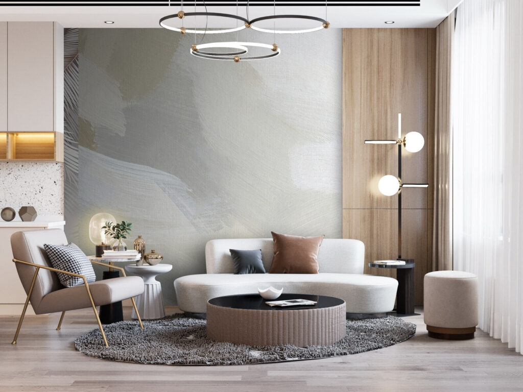 Soft tones in abstract harmony