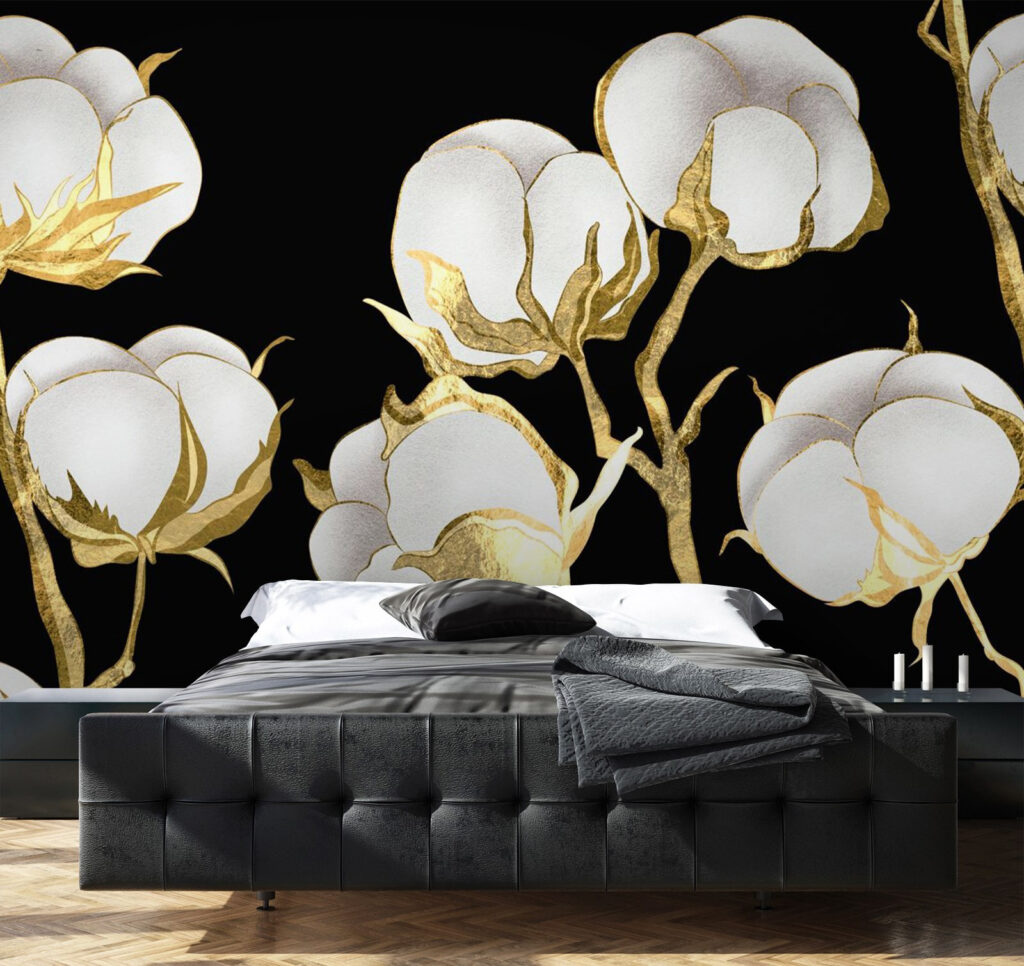 u71644pib1 1024x966 - Бавовна цвіте на темному тлі - tegory