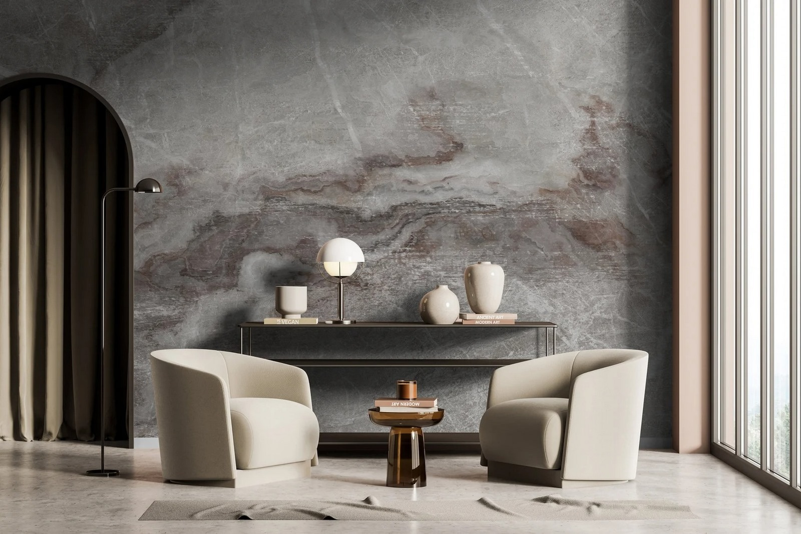 Elegant marble texture with soft veining
