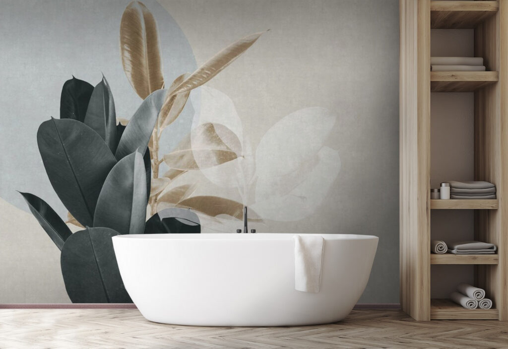 Elegant foliage against a muted backdrop