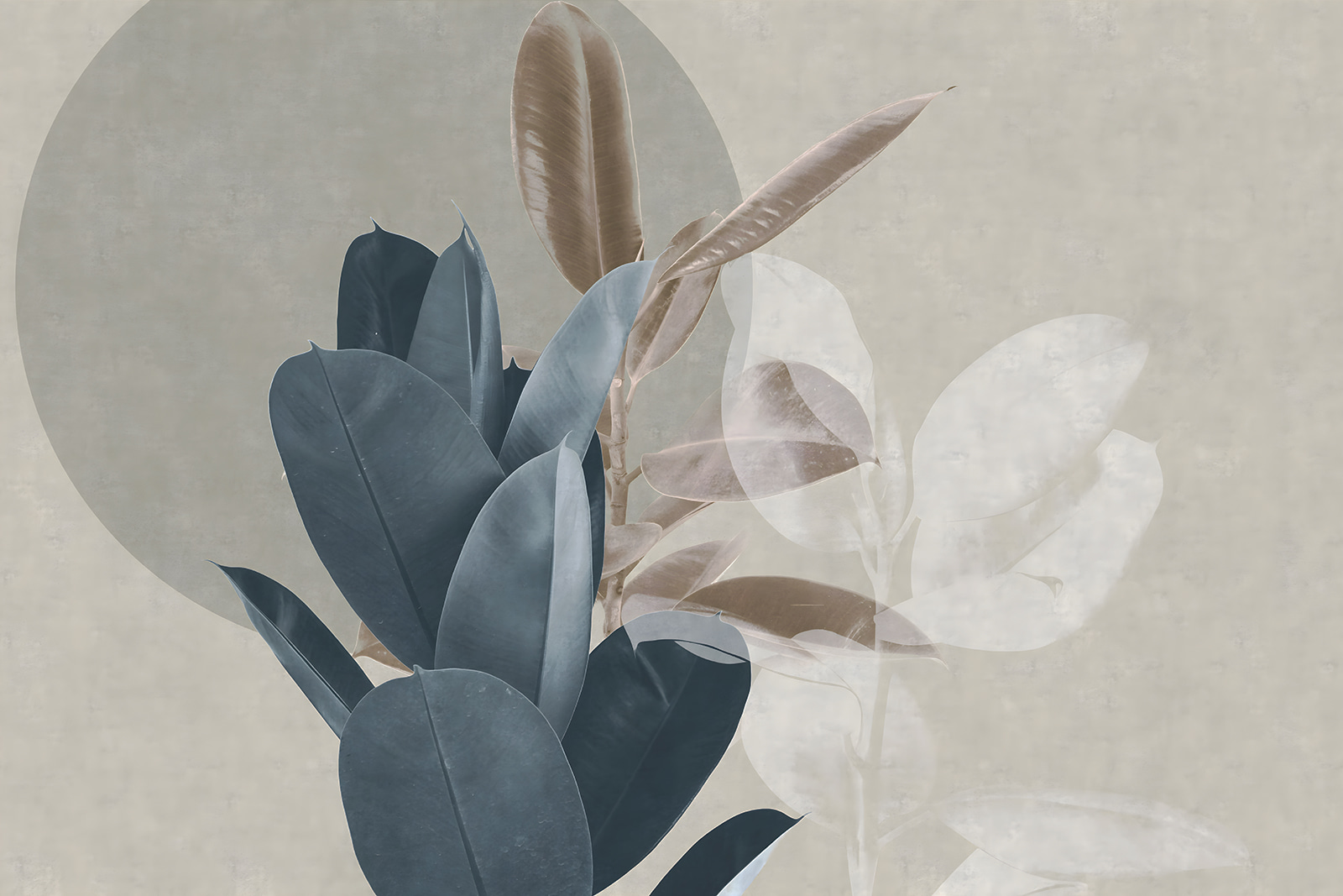 Elegant foliage against a muted backdrop