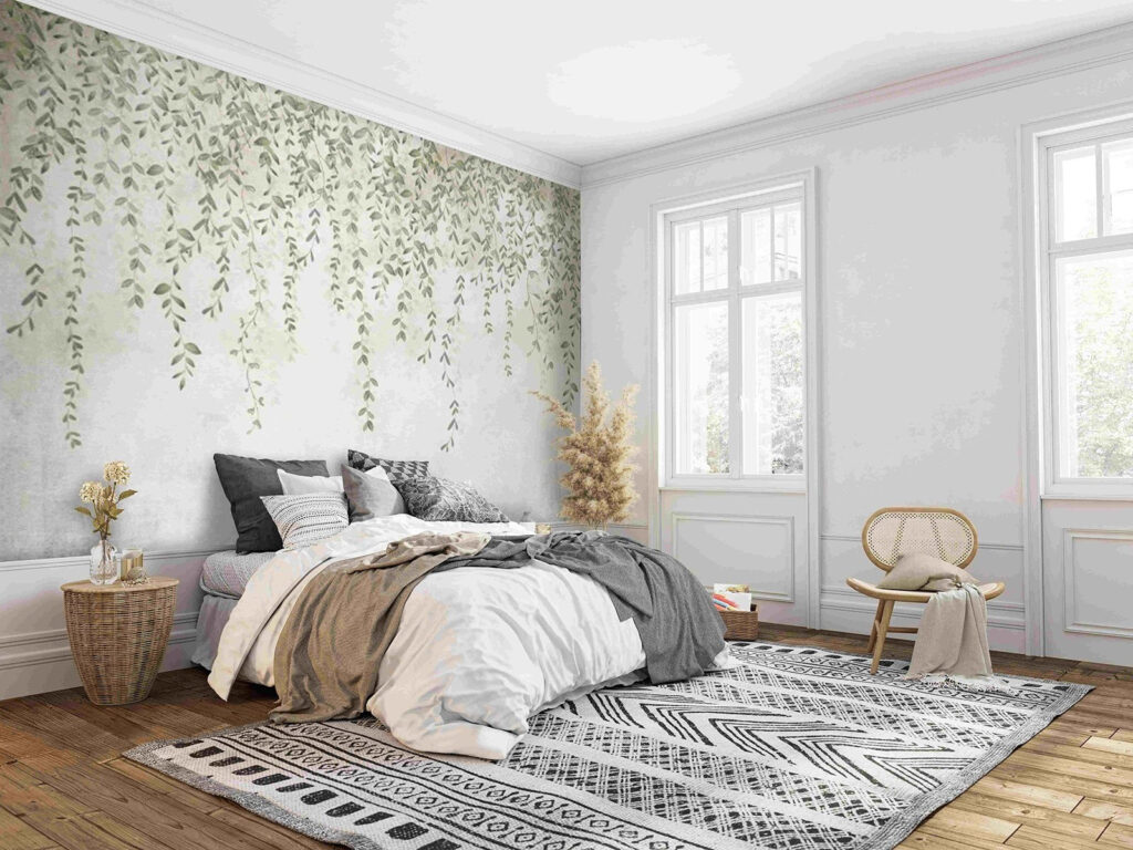 Painting of a vine with leaves