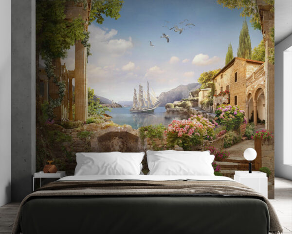 u67847pib84 600x480 - Кам'яна будівля з човном у воді - tegory