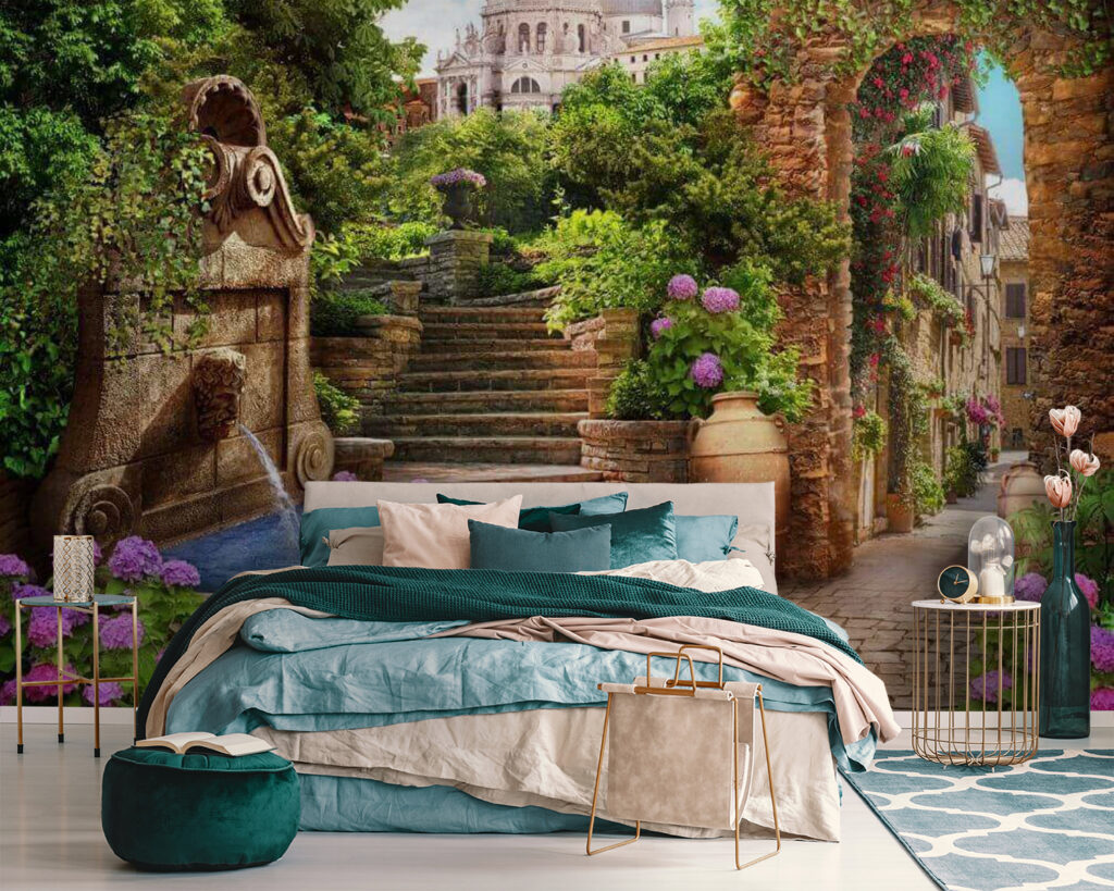 u67807pib111 1024x819 - Кам'яна доріжка з фонтаном, сходами та квітами - tegory