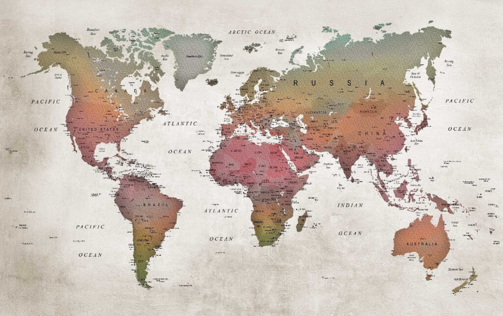 Map of the world