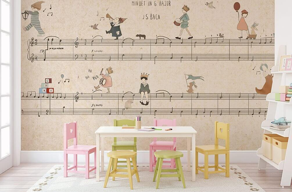 Ноти з малюнками людей, що грають на інструментах u62131pir2 - Ноти з малюнками людей, що грають на інструментах - tegory