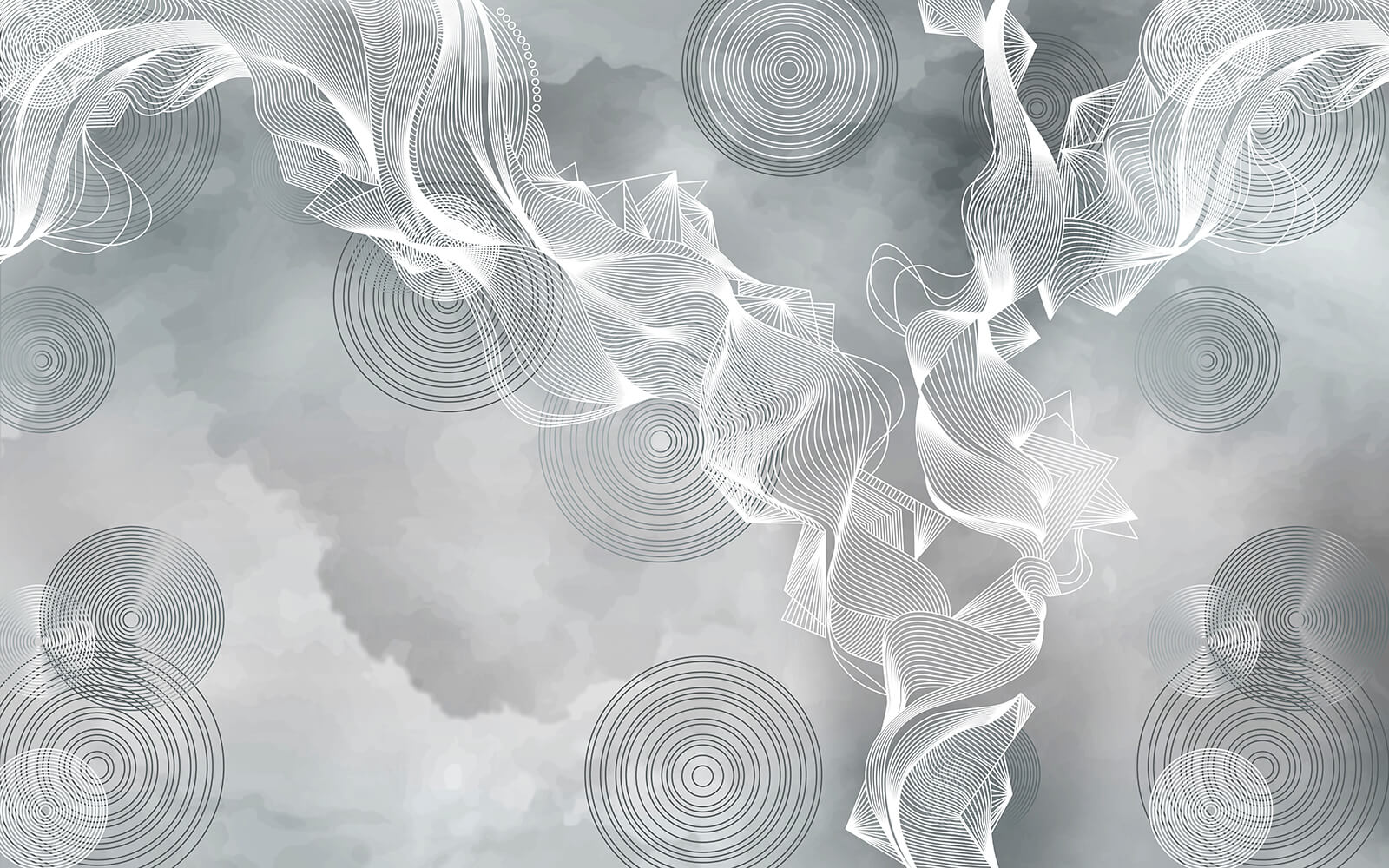 u58943v2p - Білі та чорні вихори на сірому тлі - tegory