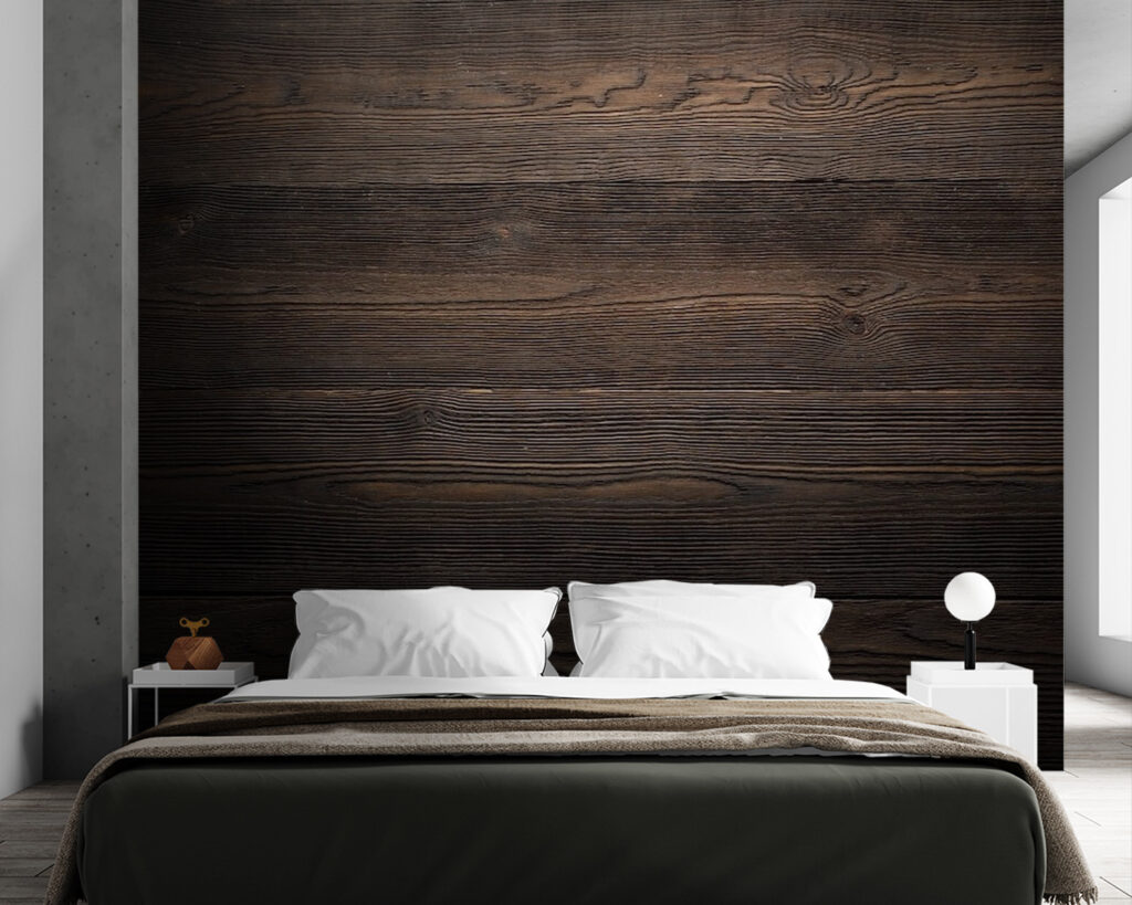 Dark wood surface with a few cracks Dark wood surface with a few cracks