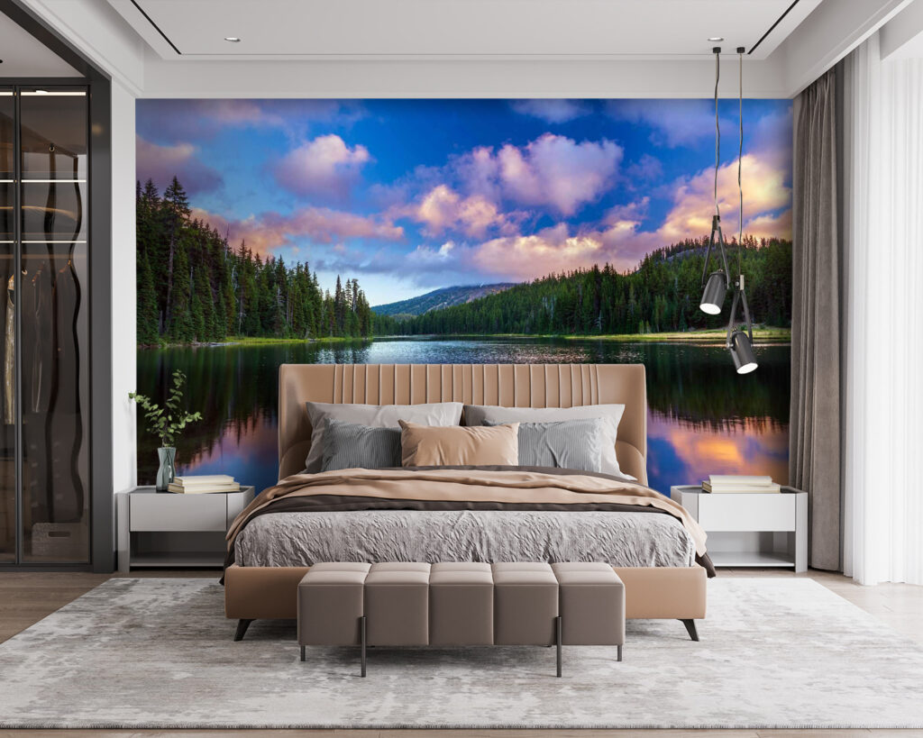 u58610pib115m 1024x819 - Озеро, оточене деревами та горами - tegory