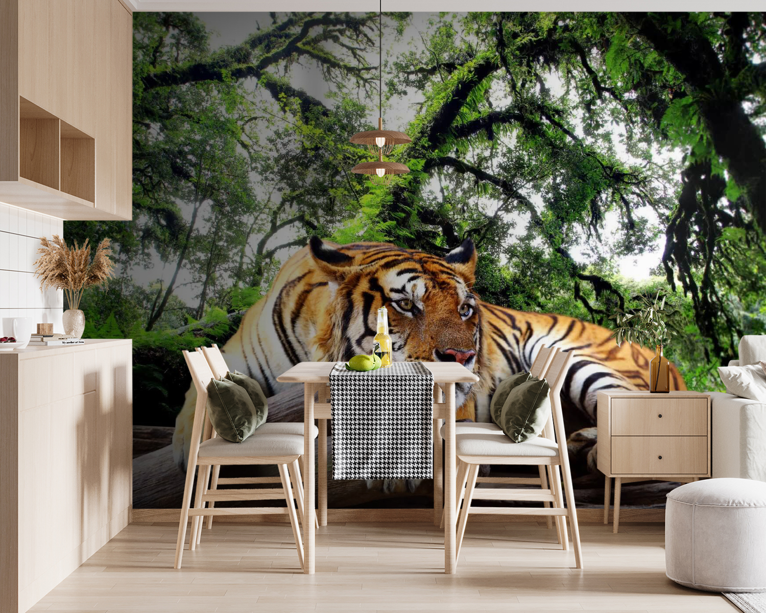 u57805pik119m - Тигр лежить на колоді - tegory